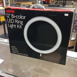 Sunpak 12” Bi-color LED Ring Light Kit