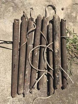 Vintage Cast Iron Antique Sash Window Weights Architectural