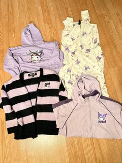 Kuromi Girls’ Clothing Bundle – 4 Pieces – Fits Approx. 140 cm