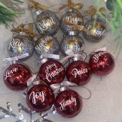 Personalized Christmas Ornaments 🎄😊 Order yours to your liking