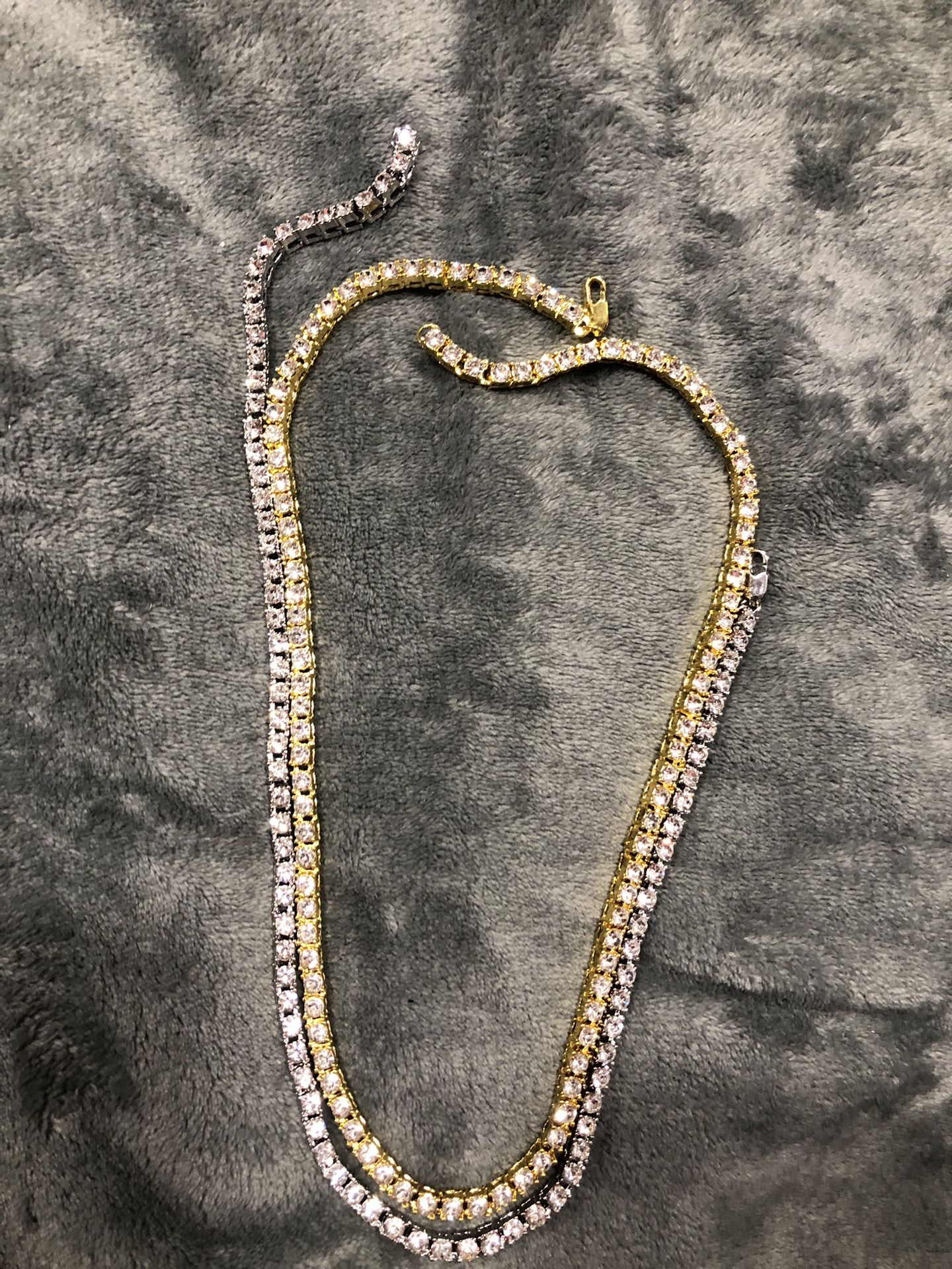 Gold or silver diamond chain