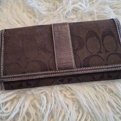 Coach brown wallet