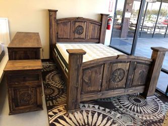 BRAND NEW 4 PIECE RUSTIC BEDROOM SET