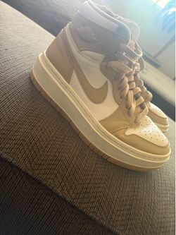 Brand: Nike NIKE Air Jordan 1 Elevate High Women's Shoes (DN3253-121, White/Sail/Desert) Size 9