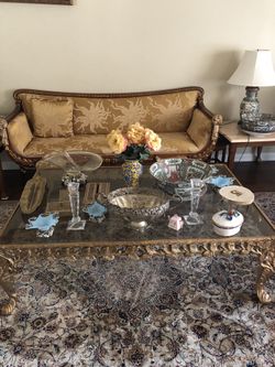 Gold leaf coffee table