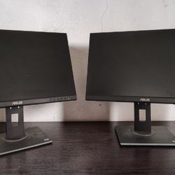 Two (2) ProArt 24" Monitors , 100% sRGB/Rec.709 ΔE < 2, IPS, DisplayPort, HDMI, Calman Verified, Anti-Glare, Tilt, Pivot