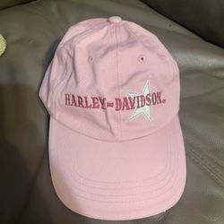 Harley Davidson Embroidered Pink Baseball Cap Motorcycle Hat Youth
