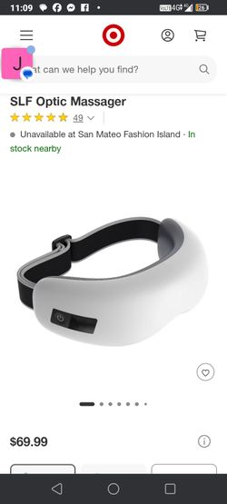 SLF OPTIC EYE MASSAGER NEW NIB RELAX YOUR MIND ULTIMATE DEVICE WIRELESS NAP ANYWHERE LOOK @@ NEW NIB