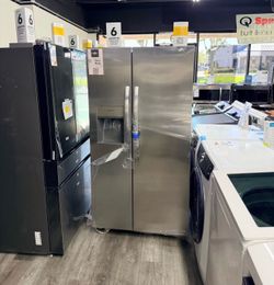 🔥FINANCING AVAILABLE 🔥 FRIGIDAIRE SIDE BY SIDE STAINLESS STEEL REFRIGERATOR 🔥