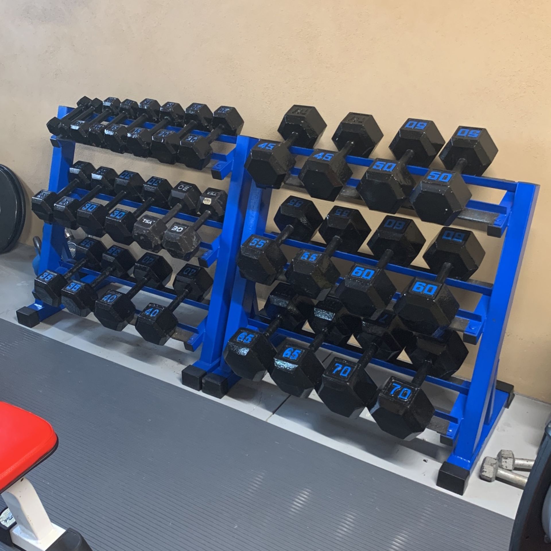5-70lb Dumbbells