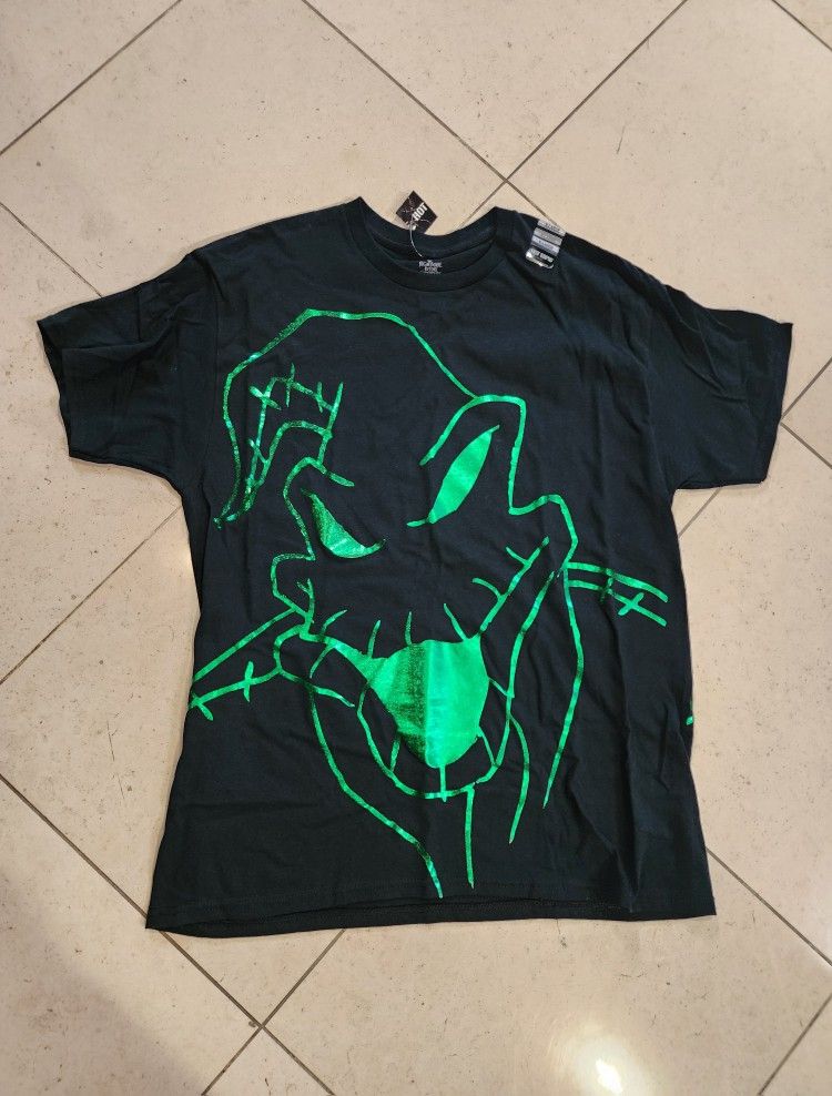 Nightmare Before Christmas Oogie Boogie Glow Double Sided Adult Mens XL T-Shirt
