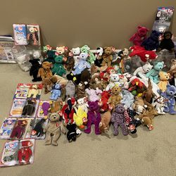 Vintage Large Beanie Babies Collection 