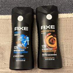 2 - Axe Anarchy Refreshing Long Lasting Men's Body Wash All Skin Dark Pomegranate and Sandalwood, 16 fl oz