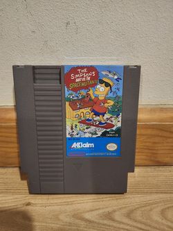 NINTENDO NES THE SIMPSONS BART VS THE SPACE MUTANTS GAME CARTRIDGE