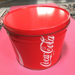 Red Vintage, Coca-Cola Tin with Lid 