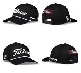 TITLEIST Men's Titleist Tour Rope Snapback Golf Hat Black