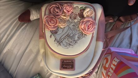 Beauty and the beast loungefly bag