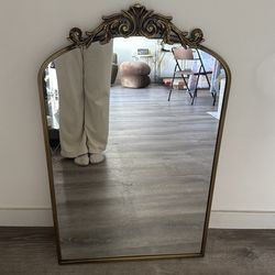 Antique Brass Mirror