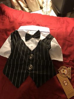 Tuxedo super elegant for small dogs. Extra Size small