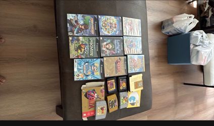 GAMECUBE 10 games. 64 (3 games ) 2 Sega Genesis. 1 Nintendo Zelda.