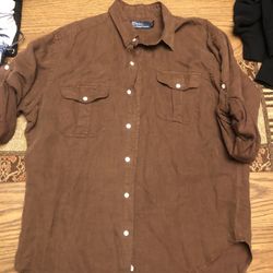 Polo Ralph Lauren Collard Shirt L Lightly Used