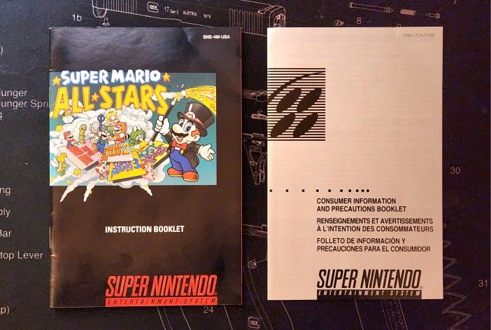 Super Mario All-Stars (SNES) - *INSTRUCTION MANUAL ONLY*
