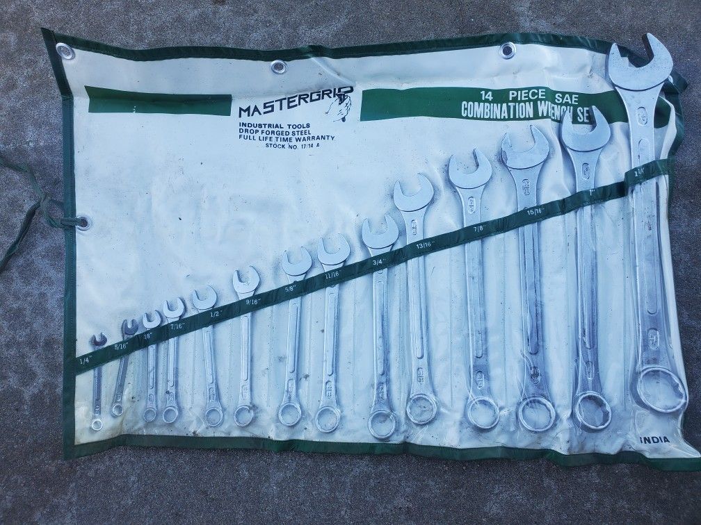 Mastergrip 14 Piece SAE Combo Wrench Set