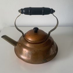 Vintage Copper Tea Kettle / Teapot