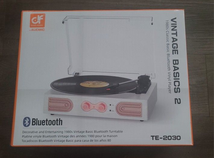 Vinyl Record Player with Built-in Speakers