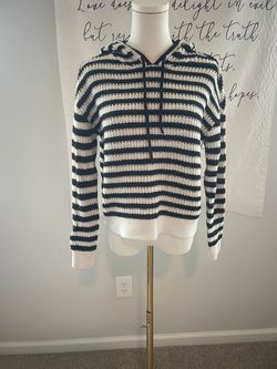 Workshop Republic Stripped Knitted Hoodie