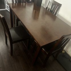 Dining Room Table With 4 Chairs And A Bench