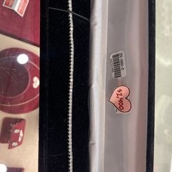 14k White Gold Tennis Bracelet 