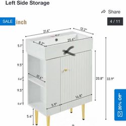 BRAND NEW IN BOX NO TOP BATHROOM VANITY NEW