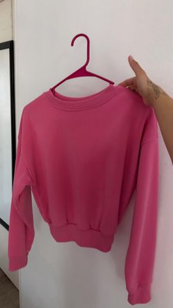 Pink cropped sweater