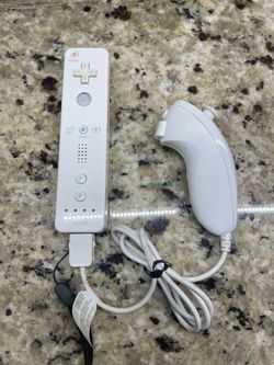 Nintendo Wii Controller and Nunchuck