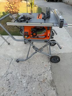 Table saw and rigid miter saw and accessories