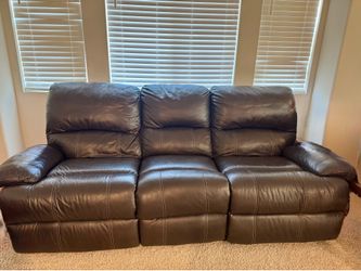 Reclining Leather Couch