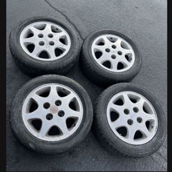 4 - 195/55r15 4x4.5 4x114.3 Stock Nissan Sentra 240sx Accord Wheels Rims Tires!!!!!!!