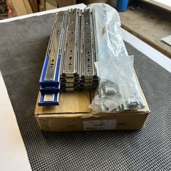 Assorted Drawer Glides/Pocket Door Hardware 