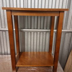 Solid Wood End Table / Plant Table