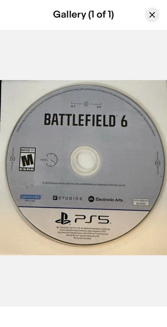 BATTLEFIELD 6 (NO CASE) PS5