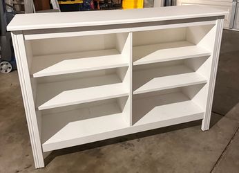 White shelves