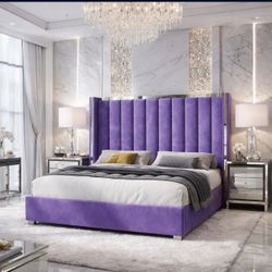 VELVET BED - PURPLE & SILVER 💜🩶