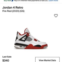 JORDAN RETRO 4 (FIRE RED)