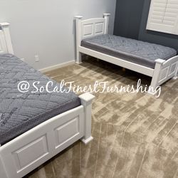 New White Twin Bed And Mattress 