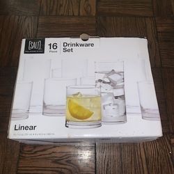 16 piece drink ware set 