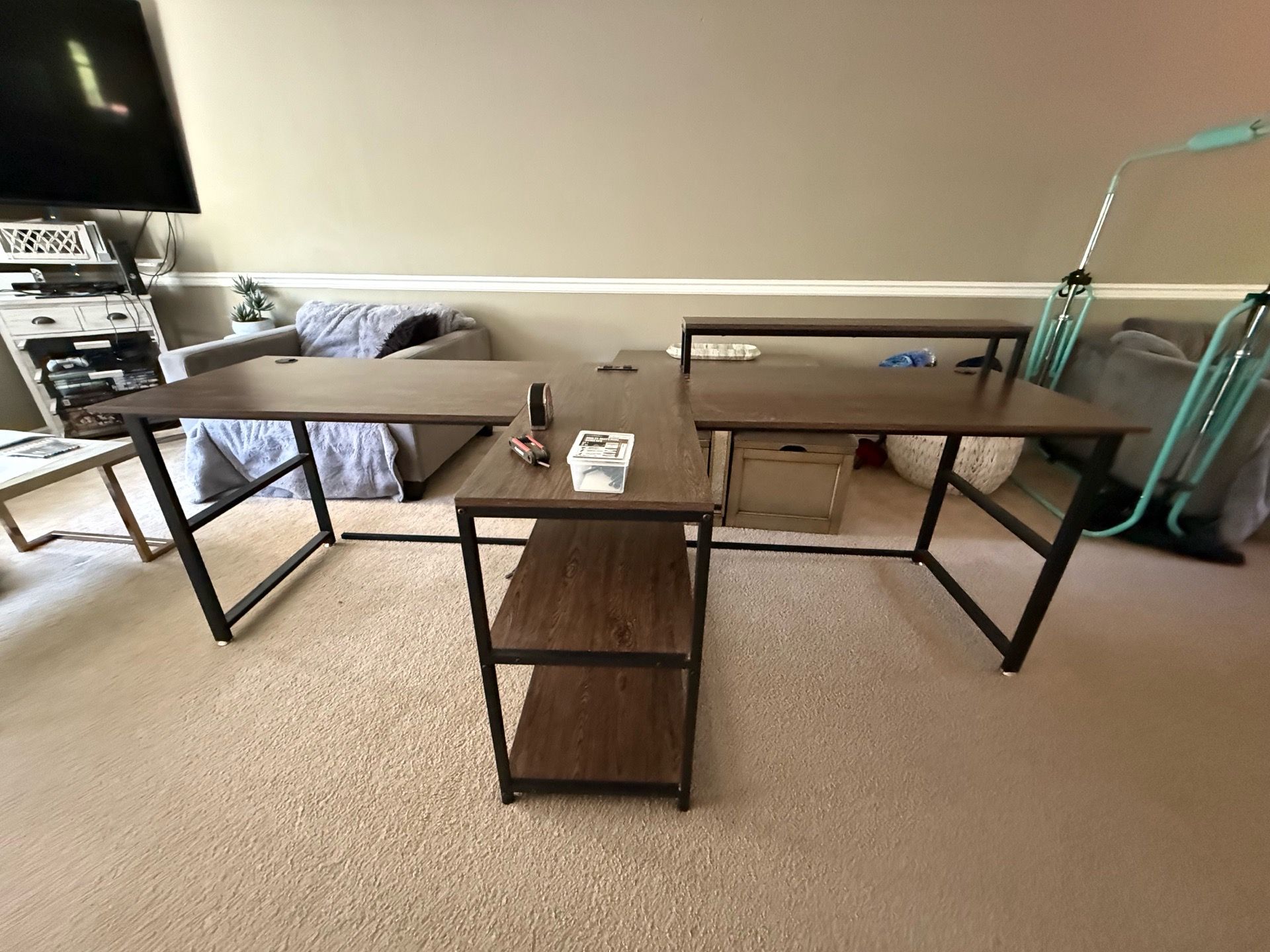 2 person desk