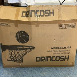 MODLE:LQJ35  Adult Clear Backboard Basketball Hoop  DRINCOSH 