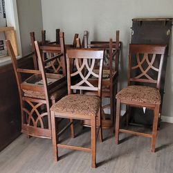 DINING ROOM TABLE 8 CHAIRS