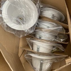 5in White Braffle Recessed Kit Downlighting White Trim